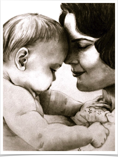Portrait Mother & Baby
Pencil